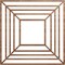 Ekena Millwork Raven Wood Fretwork Pierced Ceiling Medallion, Walnut, 18"OD x 6 5/8"ID x 3/8"T CMWP18X18X0375RAWA - alternate 1